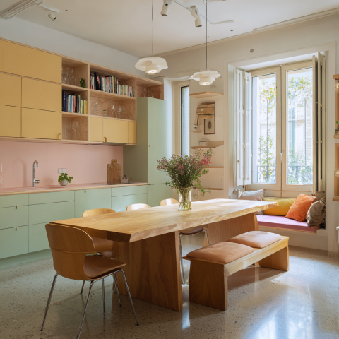 La inspiración para tus cocinas de diseño: Omo Barcelona te invita a explorar las más bellas fotos de cocinas y el encanto de la cocina turquesa y blanca.